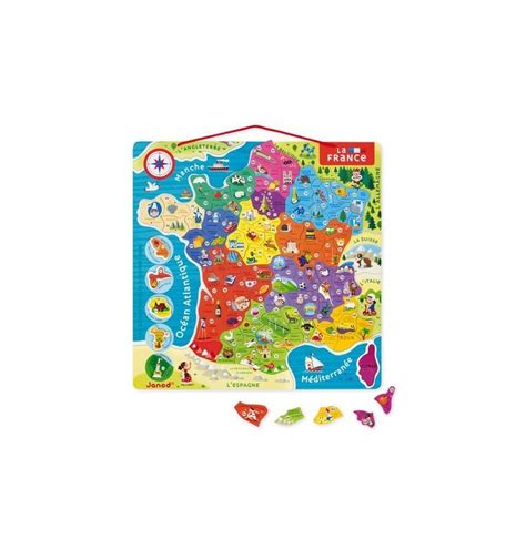 Puzzle France Magn Tique Pieces Bois