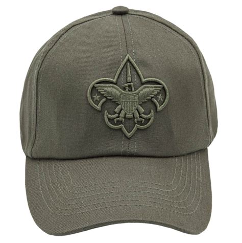 Boy Scouts of America Stretch Fit Adult Uniform Cap - Olive green with ...