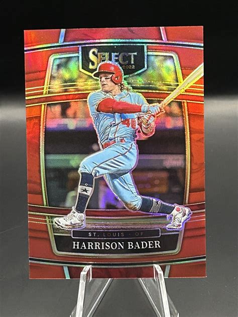 Panini Select Harrison Bader Red Prizm Stl Cardinals