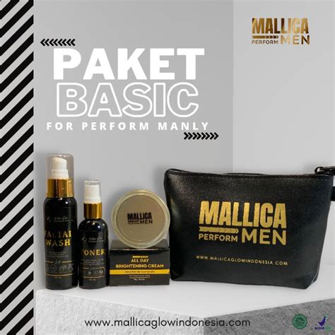 Jual Paket Basic Mallica Glow For Men Shopee Indonesia