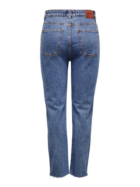 ONLEMILY High waist Straight Fit Jeans | Dark Blue | ONLY®