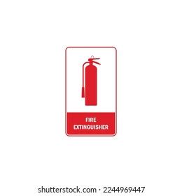 Fire Extinguisher Sign Board Vector Graphics Stock Vector (Royalty Free ...