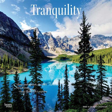 Tranquility 2023 Square Wall Calendar BrownTrout