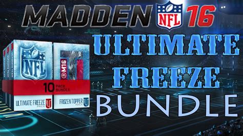 Ultimate Freeze Pack Bundle Out Of Position Player Pull Madden 16