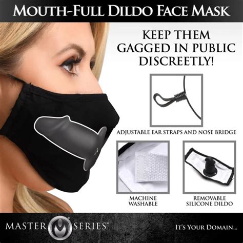 Mouth Full Dildo Face Mask Extremerestraints