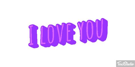 I Love You Sentence Animated  Logo Designs