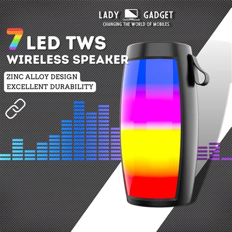 Rgb Led Bluetooth Speaker Tws True Wireless Stereo Bluetooth