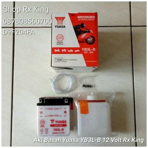 Jual Aki Basah Yuasa YB3L B 12Volt Yamaha Rx King Jakarta Selatan