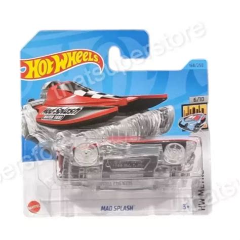 Hot Wheels Mad Splash Red Hw Metro Short Card New