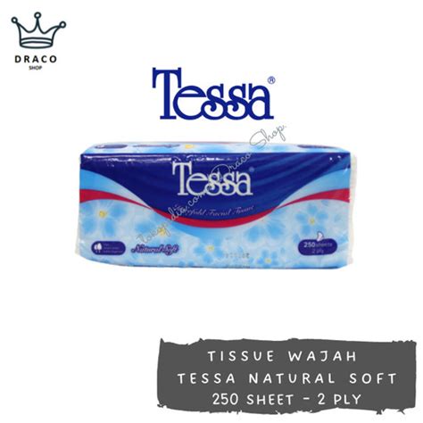 Promo Tessa Tisu Wajah Natural Soft Facial Tissue Ply Isi Sheet