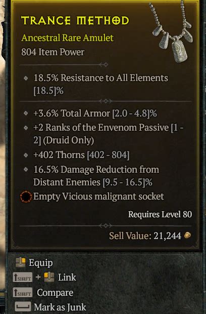 Wts Amulet Druid Rankvenom Dr Topic D Jsp