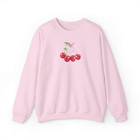 Coquette Sweatshirt Cherry Shirt Coquette Clothing Coquette Top Balletcore Coquette Top Coquette