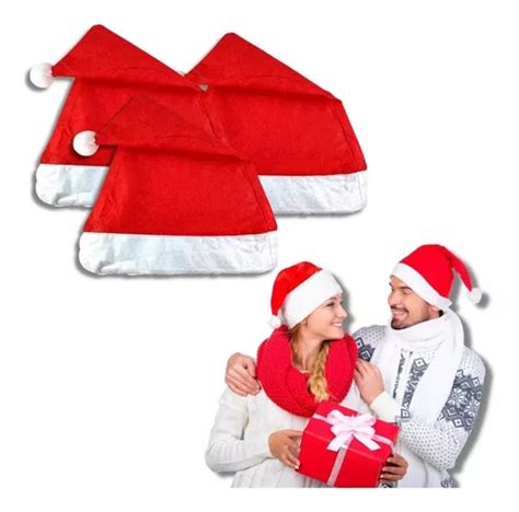 5x Gorro De Cetim Touca De Papai Noel Linha Luxo P Natal MercadoLivre