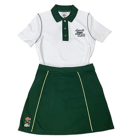 Set Áo Chân Váy Nữ Lacoste Tennis Skirt Roland Garros Edition Cotton