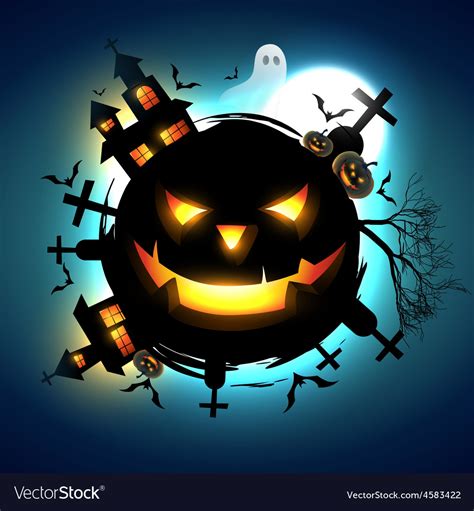 Scary halloween design Royalty Free Vector Image