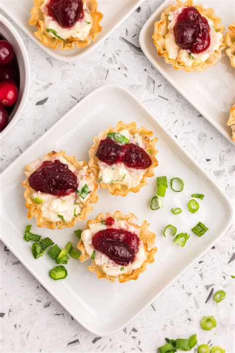 Cranberry Crab Phyllo Cups Recipe Girl