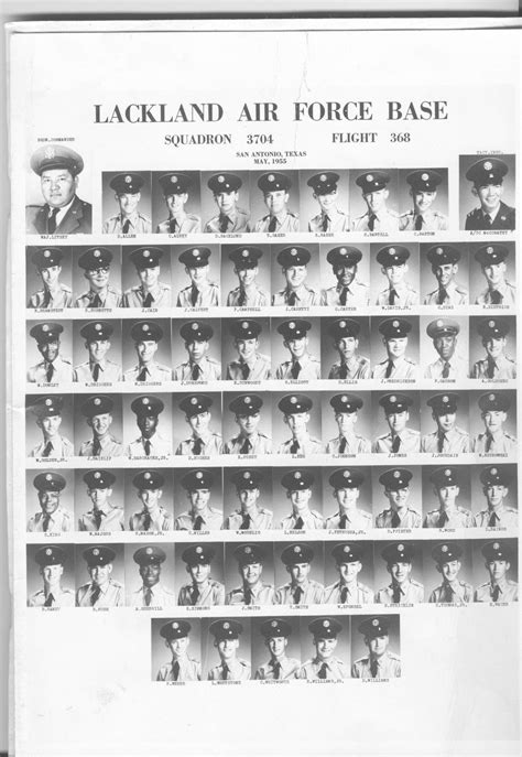 1950 59 Lackland Afb Tx 1955 Lackland Afb Squadron 3704 Flight 368 The Military Yearbook