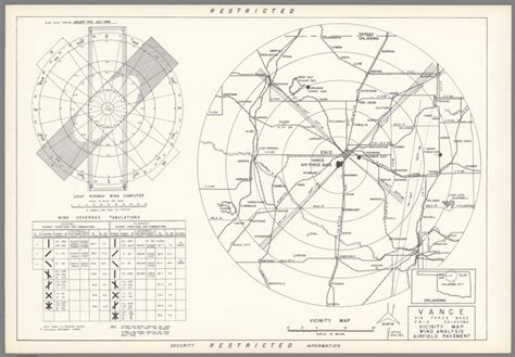 Vance Air Force Base : Enid Oklahoma : Vicinity map. Wind analysis ...