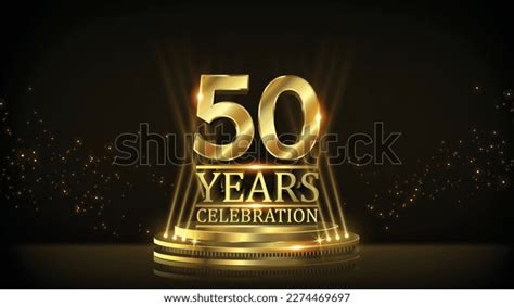 50 Years Celebration Golden Jubilee Award Stock Vector (Royalty Free ...