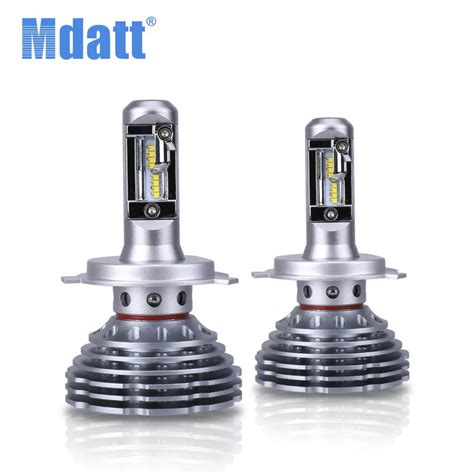 Mdatt Superbright Fanless Car Light W Lm Led Headlight Zes Bulb