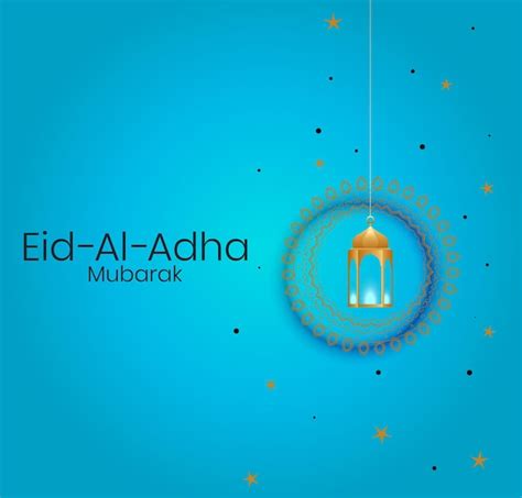 Schöner Eid Al Adha Mubarak Traditioneller Islamischer