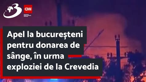 Apel la bucureșteni pentru donarea de sânge în urma exploziei de la