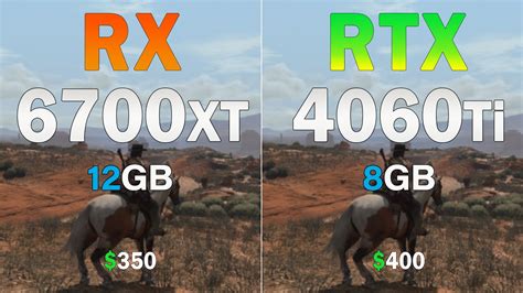 Rtx 4060 Ti Vs Rx 6700 Xt 4gb Vram Difference Youtube