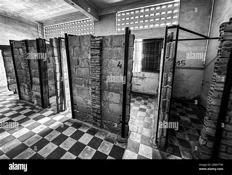 Rough Built Cells In A Former Classroom In The Notorious Tuol Sleng S