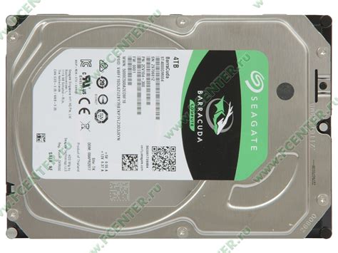 Жесткий диск 4ТБ Seagate "BarraCuda ST4000DM004", 5400об./мин., 256МБ ...