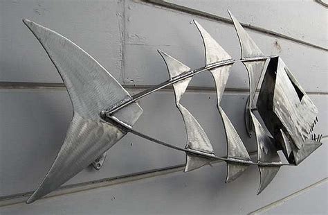 Metal Fish Sculpture Sheet Metal Art Scrap Metal Art Metal Art Projects