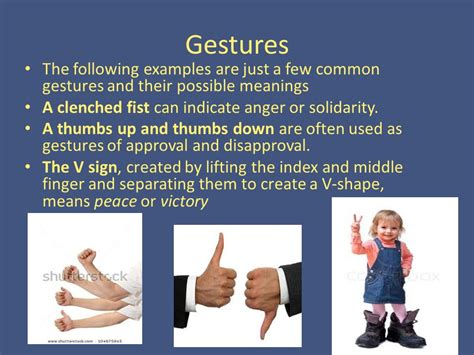 Nonverbal Communication Gestures Examples