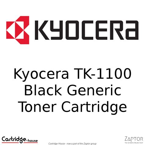 Kyocera TK 1100 Black Compatible Toner Cartridge Alternate Brand