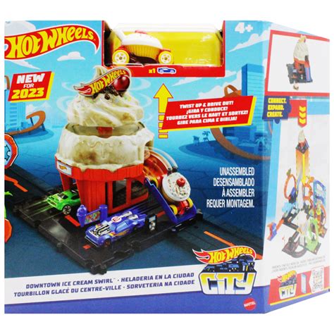 Đồ Chơi Mô Hình Tiệm Bán Kem Hot Wheels City HKX HDR FAHASA