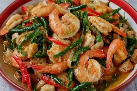 Resep Tauco Udang Cabe Hijau