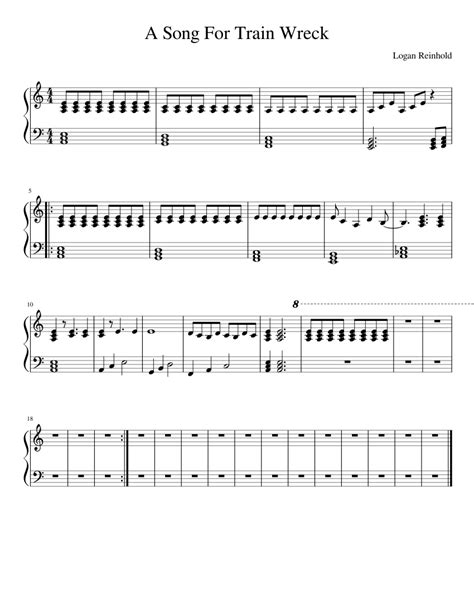 A Song For Train Wreck Sheet music for Piano (Solo) | Musescore.com