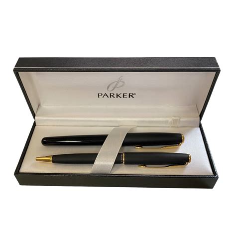 【やや傷や汚れあり】【中古品】parker パーカー Sonnet 750ソネット万年筆＆ソネットボールペン ペン先18k 箱あり