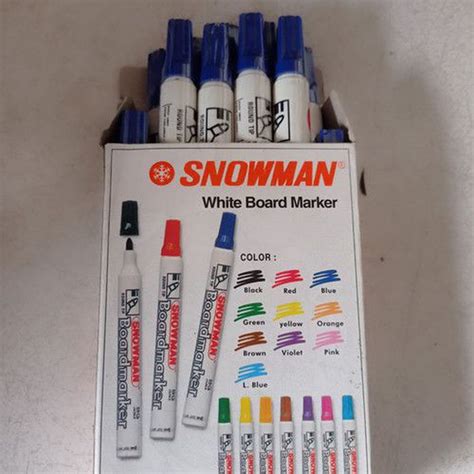 SPIDOL SNOWMAN WHITEBOARD WARNA BIRU