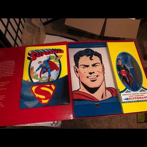 Superman Masterpiece Edition Set Mint Condition Batman Action Figures Classic Books