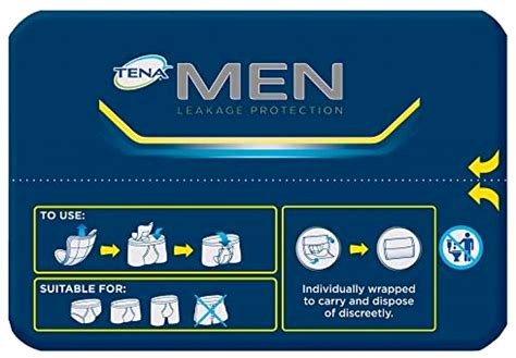 Tena Incontinence Guards For Men Moderate Absorbency Disposable Pads