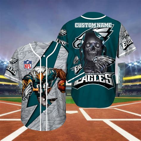 Eagles Baseball Jersey Personalized Shirt - Lelemoon