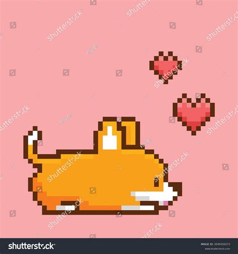 Shiba Inu Pixel Art Character Stock Vector (Royalty Free) 2049350273 ...