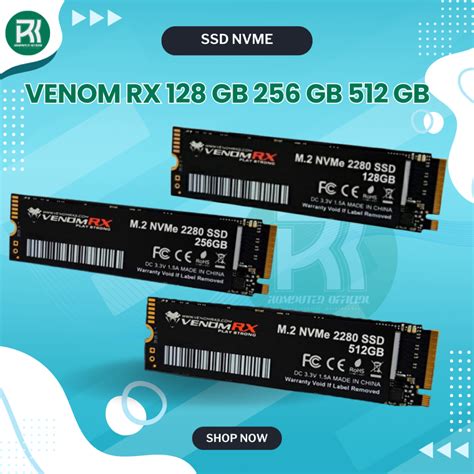 Jual Ssd Nvme M Gb Gb Gb Venomrx Garansi Tahun Shopee