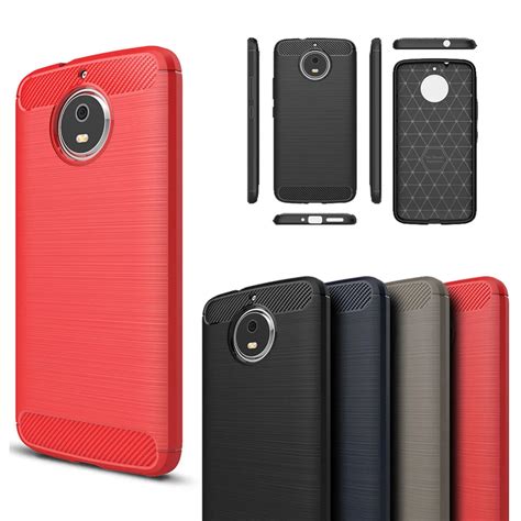 Soft Silicone Case For Motorola G S Phone Case Carbon Fiber Flexible