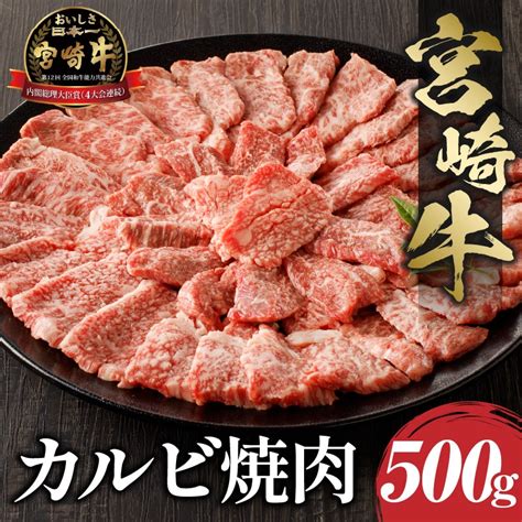 宮崎牛 カルビ 焼肉 500gm243 004 宮崎県宮崎市｜jre Mallふるさと納税