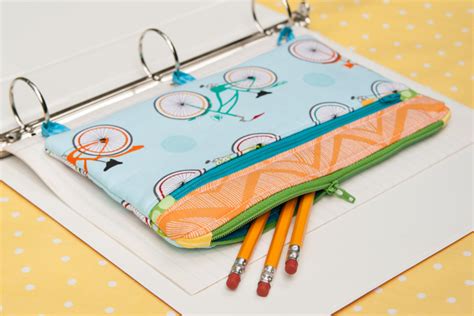 Three Ring Binder Pencil Case Sewing Tutorial The Cottage Mama