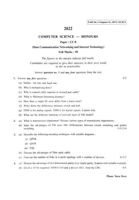 File Cu 2022 B Sc Honours Computer Science Semester 4 Paper Cc 8 Qp