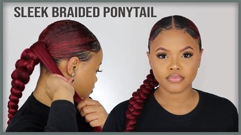 Sleek Ponytail With Braiding Hair Ewa Gavin