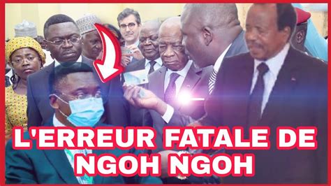 Gr Sse Tourmente Pour Ferdinand Ngoh Ngoh Depuis Peu En Disgr Ce