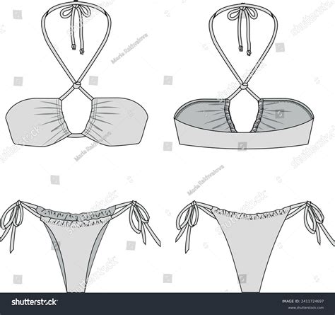 Triangle Bikini Collection Royalty Free Images Stock Photos Pictures Shutterstock
