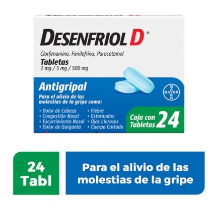 Desenfriol D Mg Mg Mg Tabletas C Farmacias San Isidro